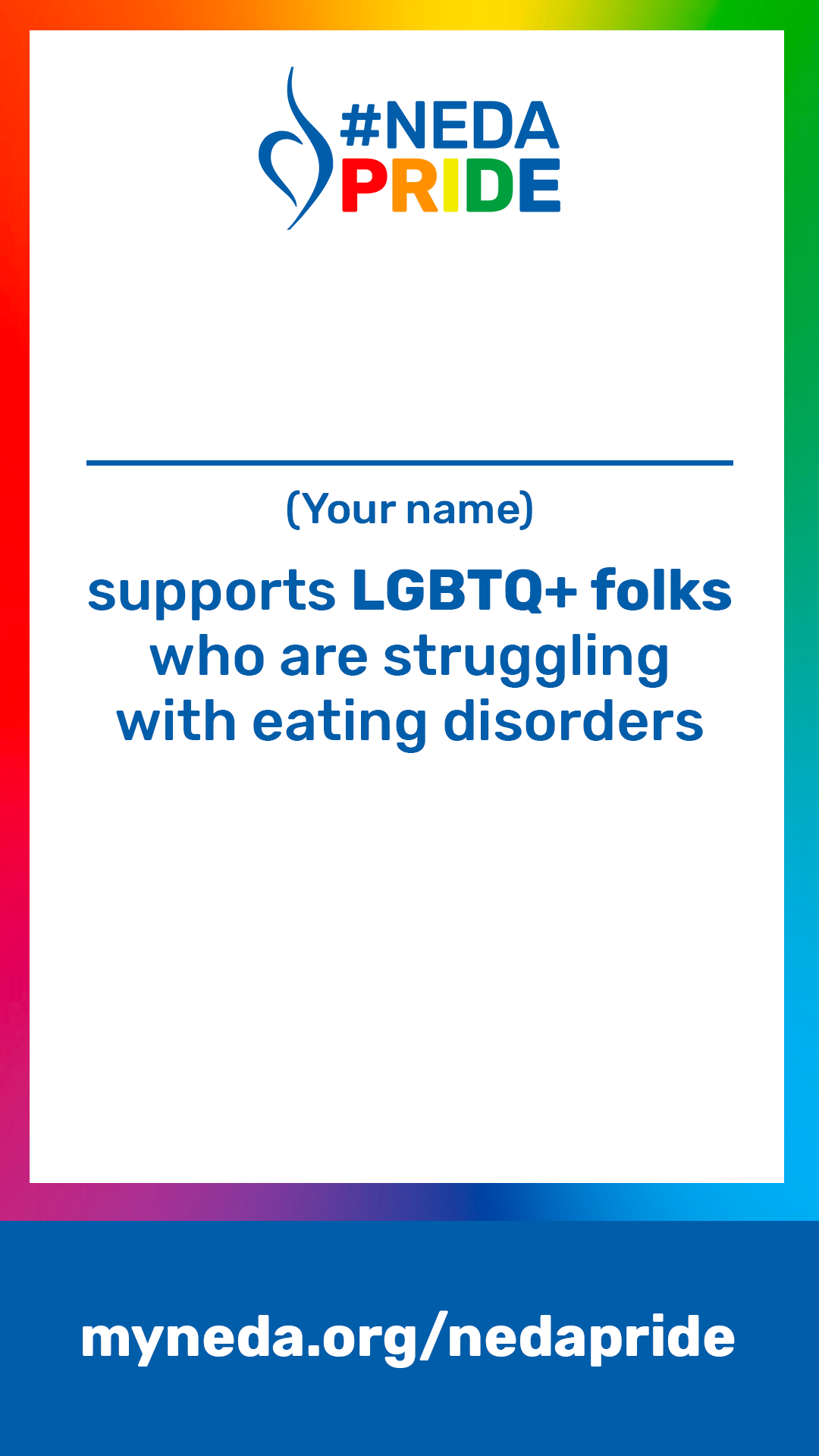 NEDA Pride Pledge story